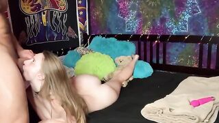 Young cute teen fucked hard by a cock in her tight pussy