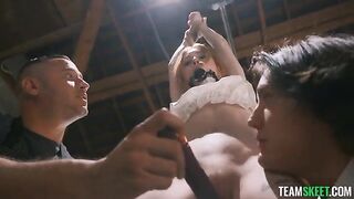 The girl seems to like these kinds of events very much
