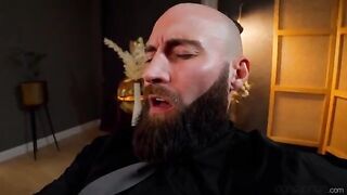 The blowjob was gentle, but the man did not give her any money