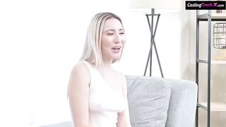 Girl barely fucked because her pussy stoned after the casting