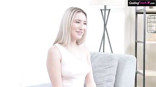 Girl barely fucked because her pussy stoned after the casting