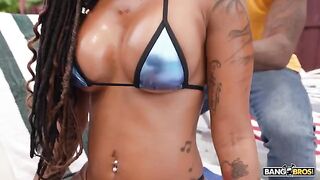 Her black mouth is perfectly suited for a big dick