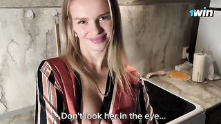 The neighbor helps the husband when his wife doesn't want to