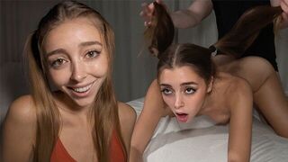 The girl was treated rudely by her roommate in a rough encounter