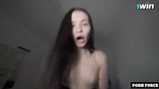 She experienced extreme pleasure and couldn't stop shaking, showcasing a raw intensity reminiscent of videos by Black Angel