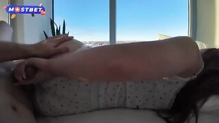 Cute stepsister realized her erotic dream
