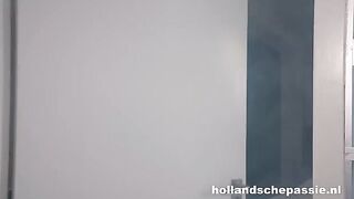 Dutch girl sucks and fucks a lesbian in pantyhose