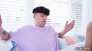 A girl was fucked by two guys and she loved it very much
