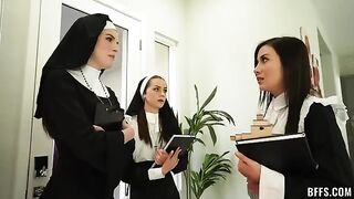 A nun became the object of four men's desires