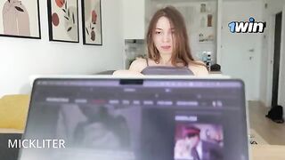 She couldn't concentrate on her job, so she got fucked hard
