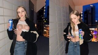 The pay for the girl was an energy drink can - 60fps