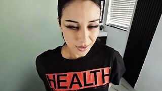 She experienced the power of a massive cock and was cum on her face