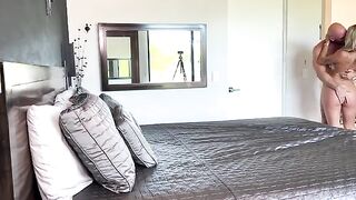 A girl is trying to find the cock of her new boyfriend by feeling