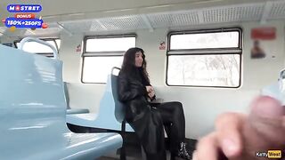 A blowjob in public from a stranger on the train, wild!