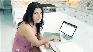 A guy is brushing up his knowledge on how to fuck