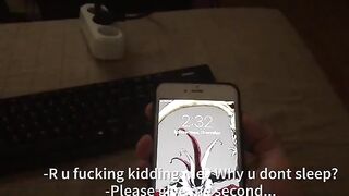 A girl with big boobs caresses her boyfriend’s pumped up body