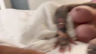 A gorgeous babe, Lacey Jane, gets fucked by her stepdad in a steamy scene