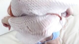 A slim girl has sex with her boyfriend and he cum in her pussy