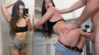 A girl tried anal for the first time and she loved it very much