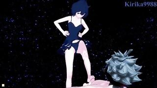 Secre Swallowtail(Nero) and Asta fuck on the beach in a passionate scene