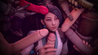 VALORANT compilation of the best hentai scenes, created with Blender