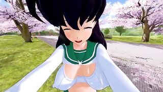 Kagome Higurashi gets her pussy railed in this hot anime scene