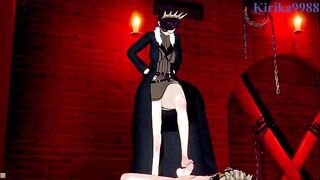 A crazy girl, Vanica Zogratis, is having fun with Asta in a hidden room