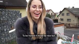 The public agent brought a girl from the streets and fucked her hard in the studio