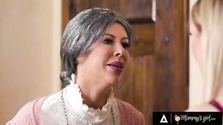 Alexis Fawx poses as old maid, seduces her stepdaughter