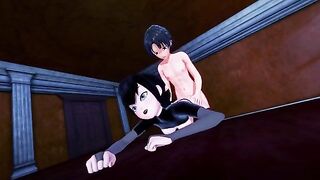 Mavis Dracula gets scared and fucked in this intense Hotel Transylvania hentai scene