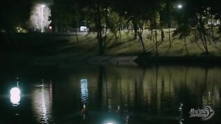 A quickie in the city park late at night - Part 1