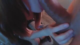 A stunning girl with a breathtaking ass gets fucked deeply in anal sex
