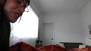 A girl came to her girlfriend for a sleepover and got fucked