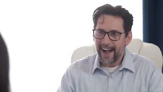 The interview went well, especially with the brunette's fiery energy
