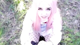 A pretty woman has a strong urge to suck a hard cock at any time