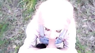 A pretty woman has a strong urge to suck a hard cock at any time