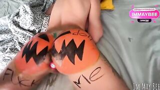 The girl was fucked in a rough style in a pumpkin, reminiscent of the intense POV scenes often seen in homemade videos where rough play and hardcore action are common themes, much like the raw energy captured in titles such as "POV Rough Fuck Pumpkin CREA