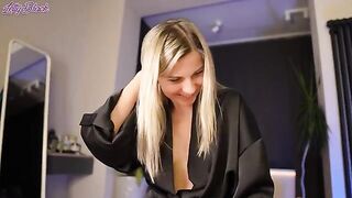 My stepmom shared her satin panties with me in a steamy scene