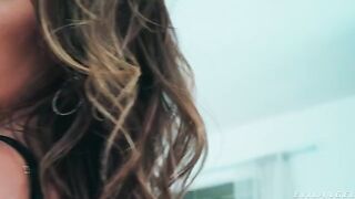 I see the anal target, a brunette takes on the challenge with courage
