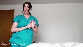 She got her face covered with cum - just as she wanted