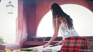 Feminine orgasm, from her own hand, her legs gave way