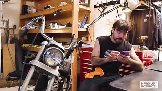 Shaking ass of a sexy brunette in sync with the rhythm of the fuck