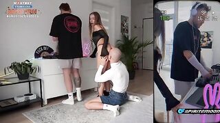 The cutie girl fucks with her friend at a rave party