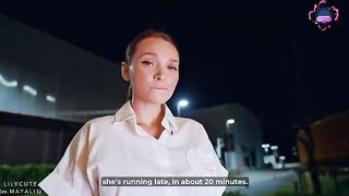 A cute waitress gets fucked hard in this steamy, high-quality video