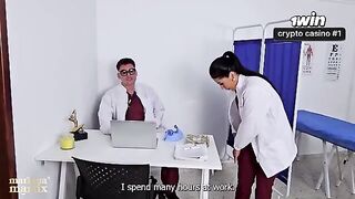 A doctor's exam can turn into a hot session of passion
