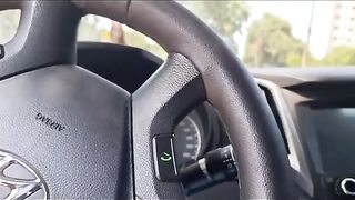 A sexy girl was fucked on the bus in a risky spot