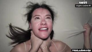 She took a huge dick and was soaked with her juices