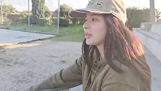 An actress went to the jungle and found a cock in a tree