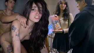 The girl was humiliated and fucked in a rough homemade scene