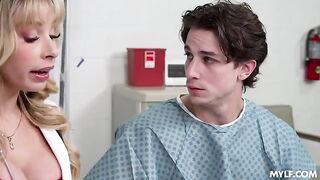 A hot hospital encounter with a blonde and impressive size